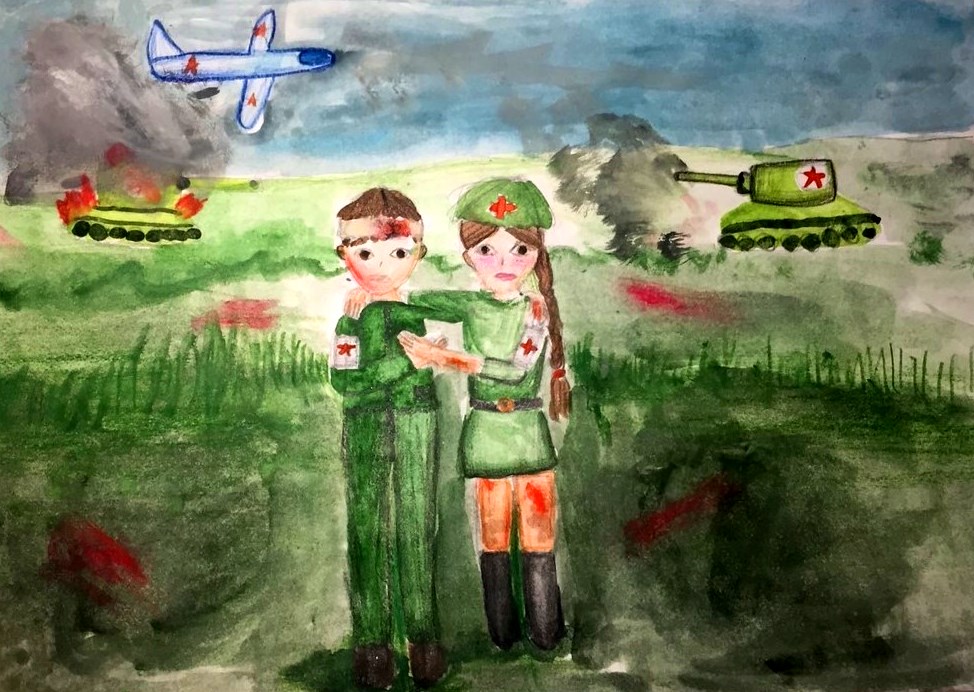 Рисунки про войну детские рисунки