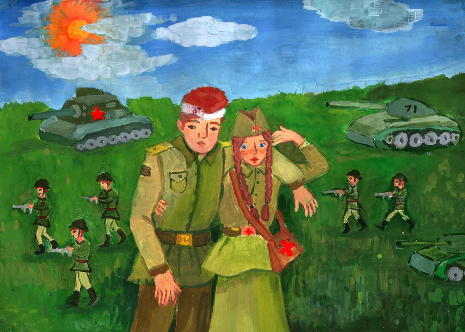 Времена великой отечественной войны рисунки. Детские рисунки о войне. Детский рисунок про войну.