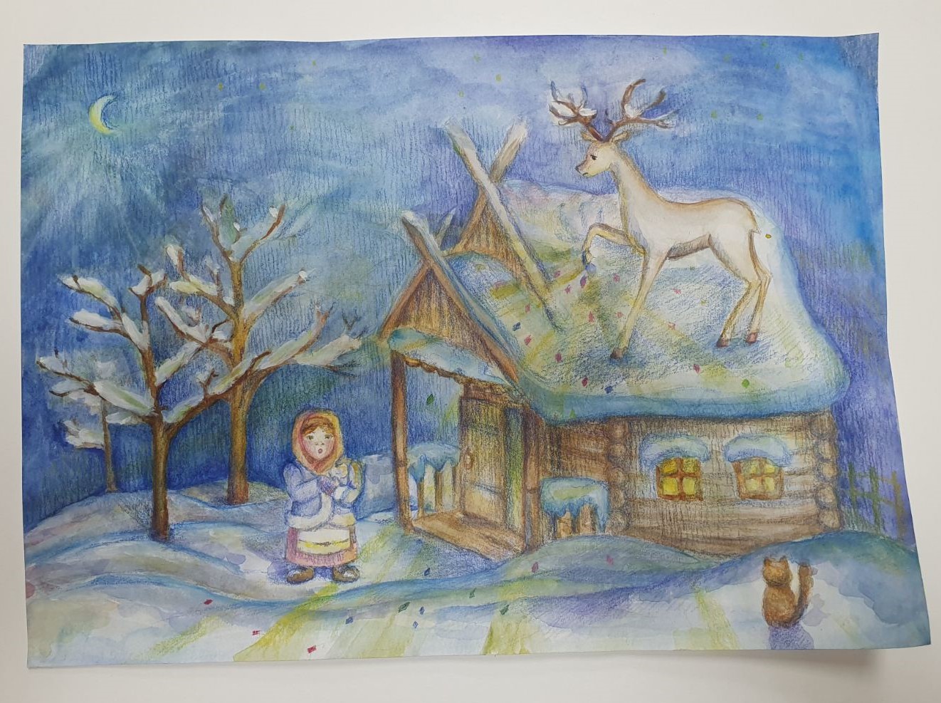 Вивальди зима рисунок к произведению детский
